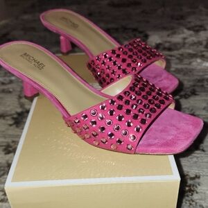 Michael Kors Pink Studded Heels